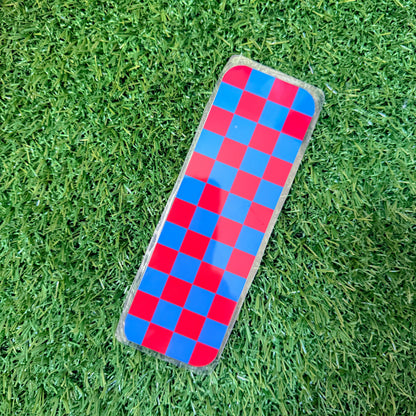 Red and Blue Checked Bookmark