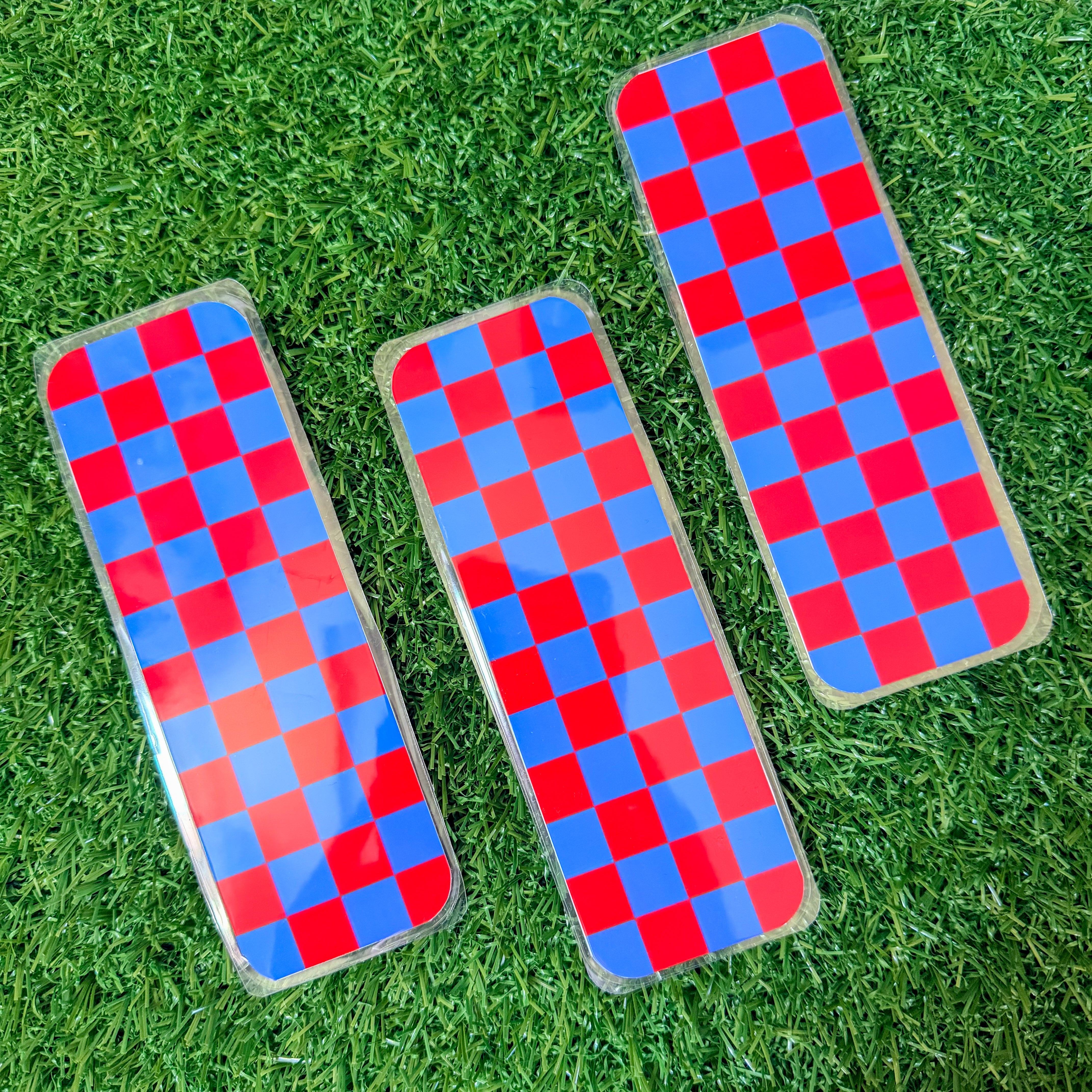 Red and Blue Checked Bookmark
