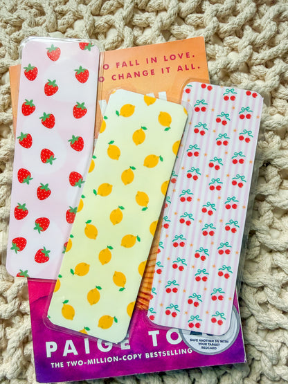 Summer Fruit Bookmark Set
