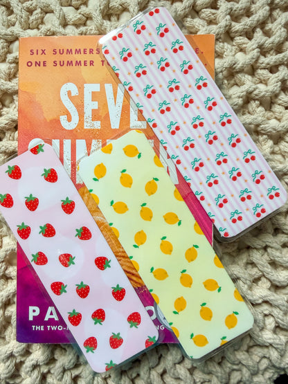 Summer Fruit Bookmark Set