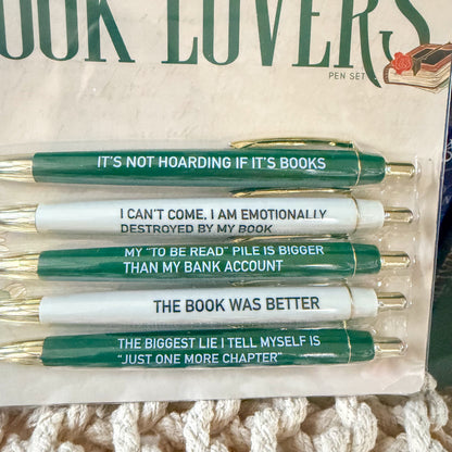 Book Lovers Pen Set
