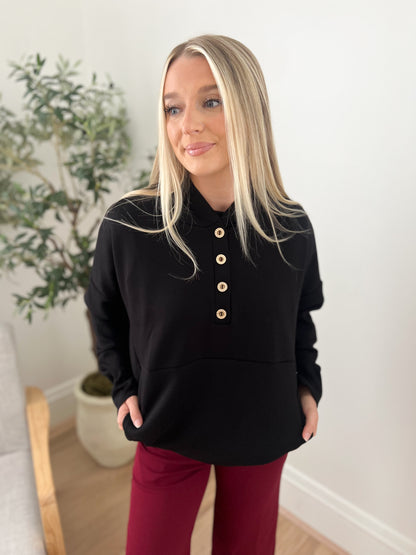 DOORBUSTER Aria Scuba Hoodie - Black