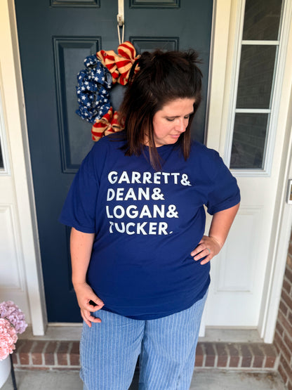Garrett, Dean, Logan & Tucker Tee