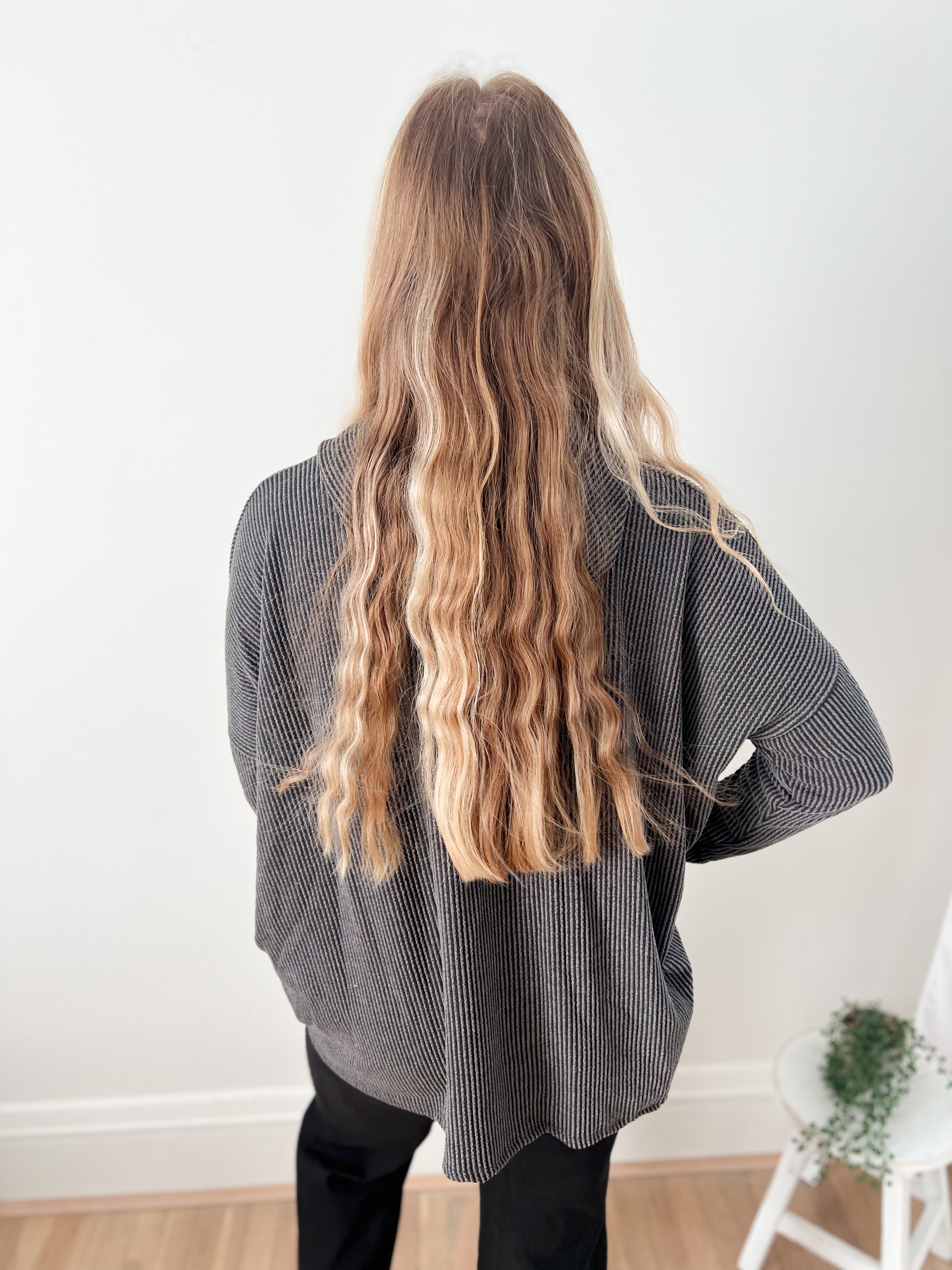 DOORBUSTER Charcoal Hooded Top