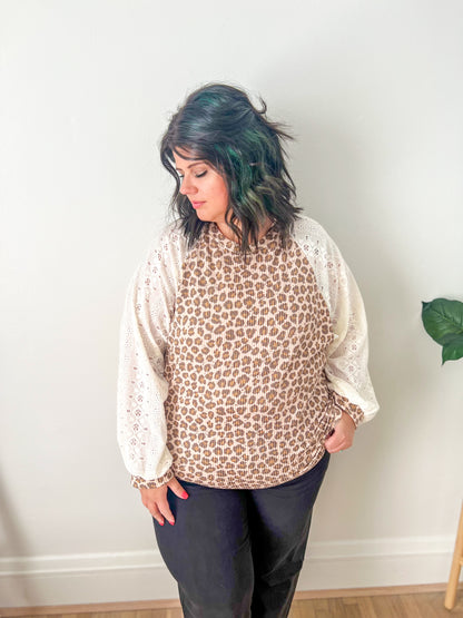 Leopard and Lace Top