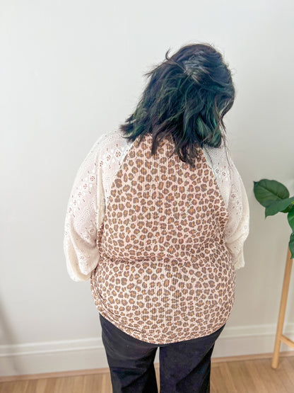Leopard and Lace Top