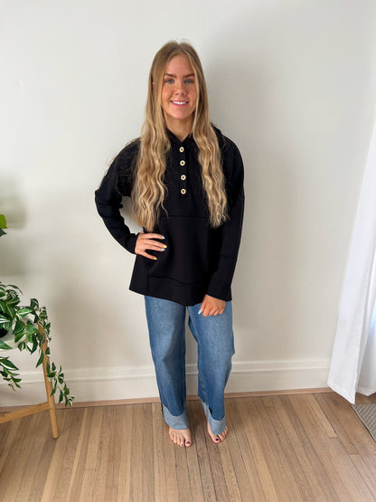 DOORBUSTER Aria Scuba Hoodie - Black