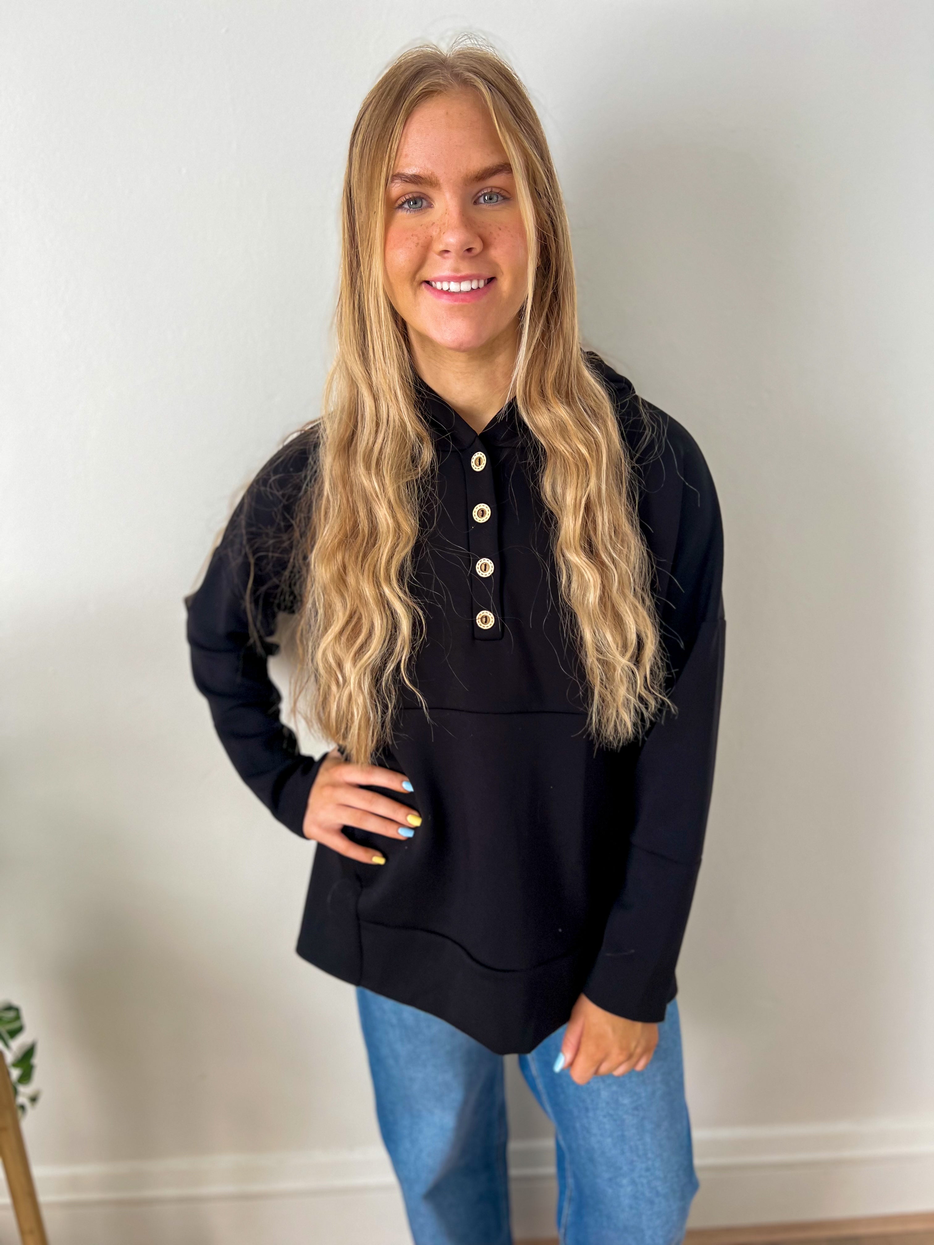 DOORBUSTER Aria Scuba Hoodie - Black