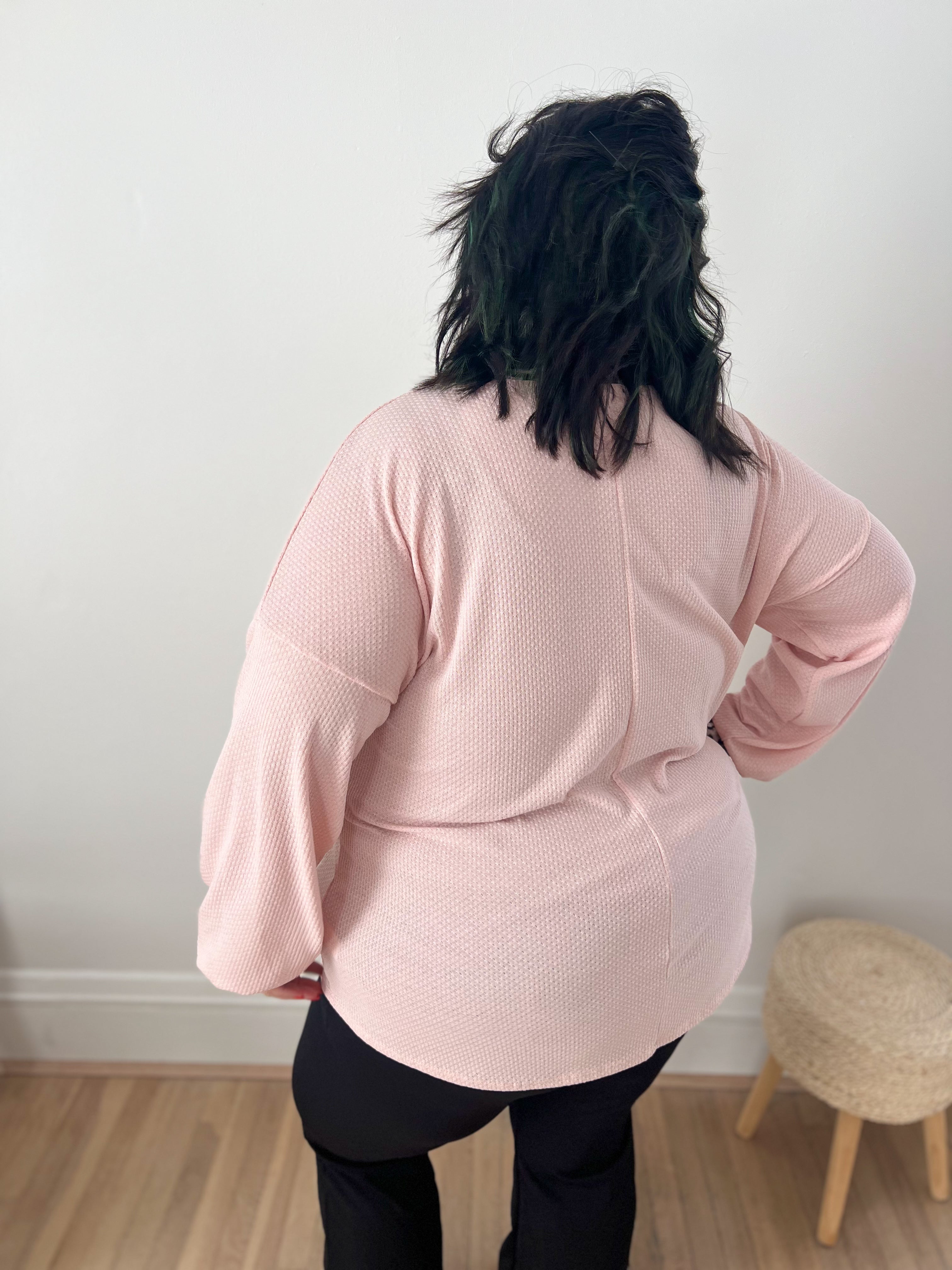 On My Mind Pink with Leopard Accents Top