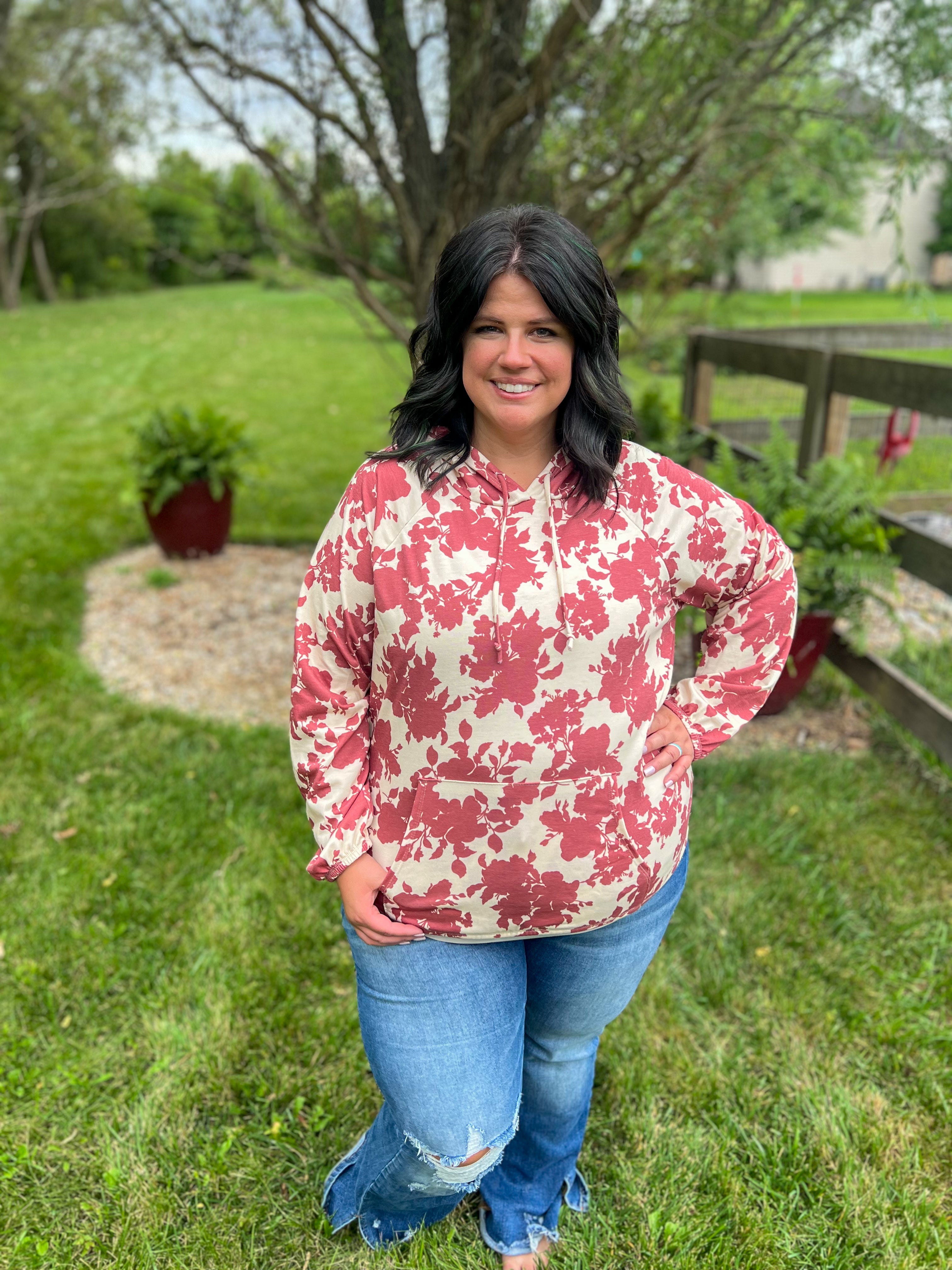 DOORBUSTER Freya Floral Hoodie