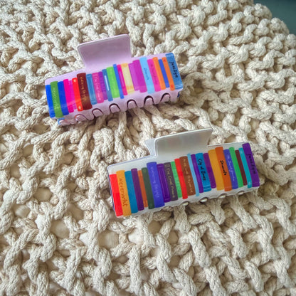 Book Lover Hair Claw Clip