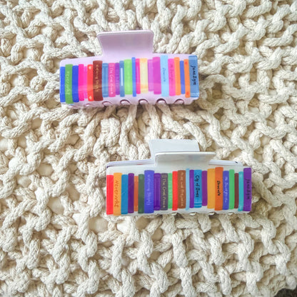 Book Lover Hair Claw Clip