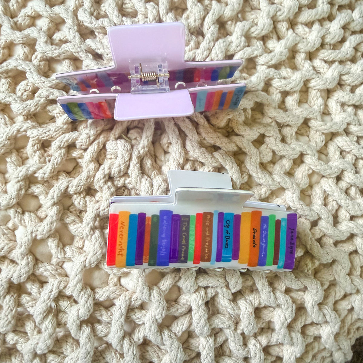 Book Lover Hair Claw Clip