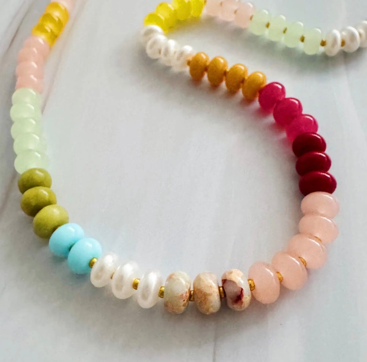 Mixed Beaded Necklace - 3 Colors!