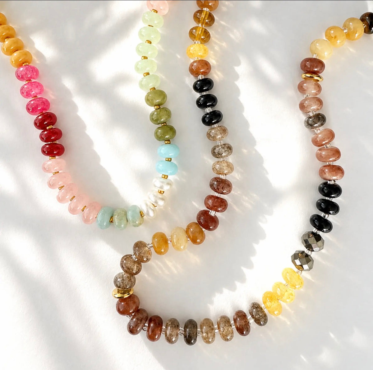 Mixed Beaded Necklace - 3 Colors!