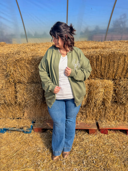 Not Luck Horseshoe Cardi Sweatshirt