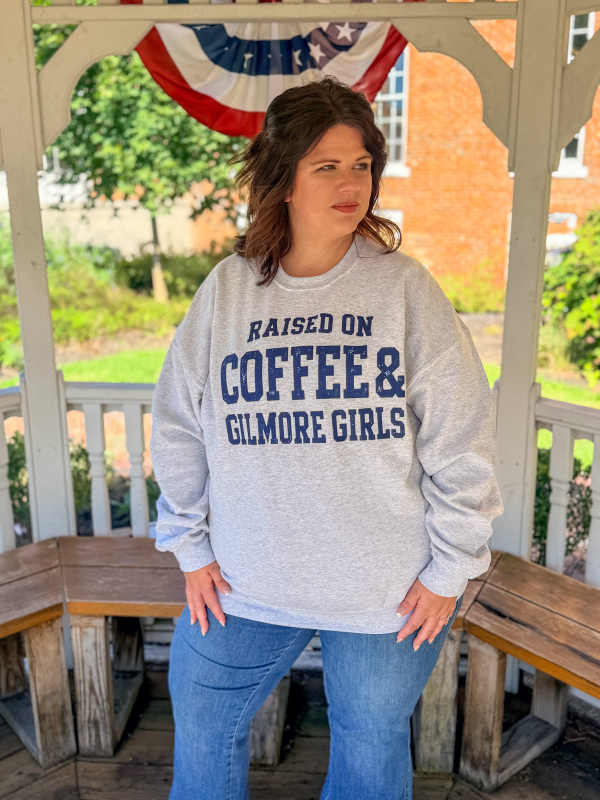 Raised on Coffee & Gilmore Girls Sweatshirt