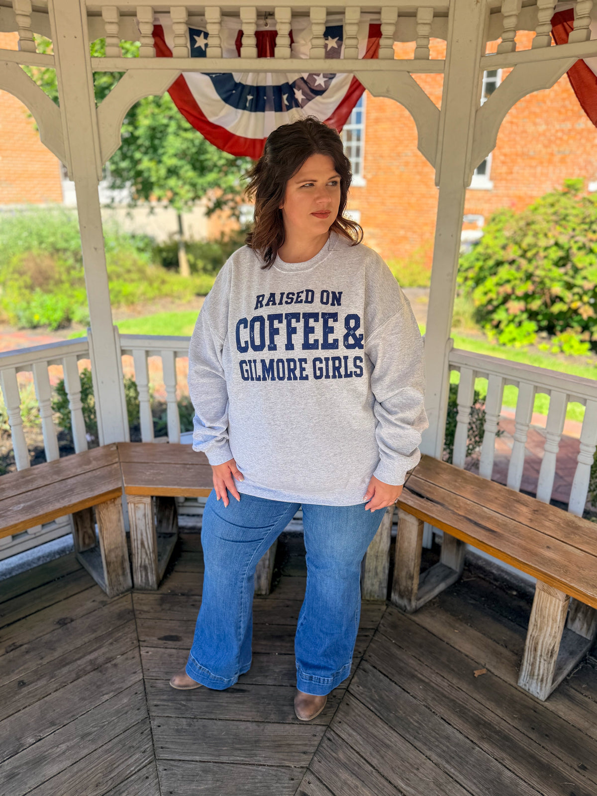 Raised on Coffee & Gilmore Girls Sweatshirt