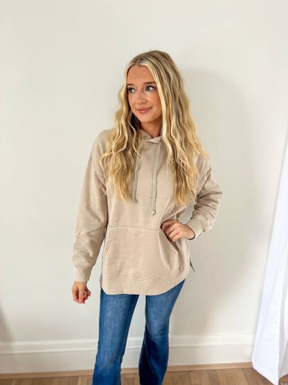 DOORBUSTER Vintage Wash Hoodie - Mocha