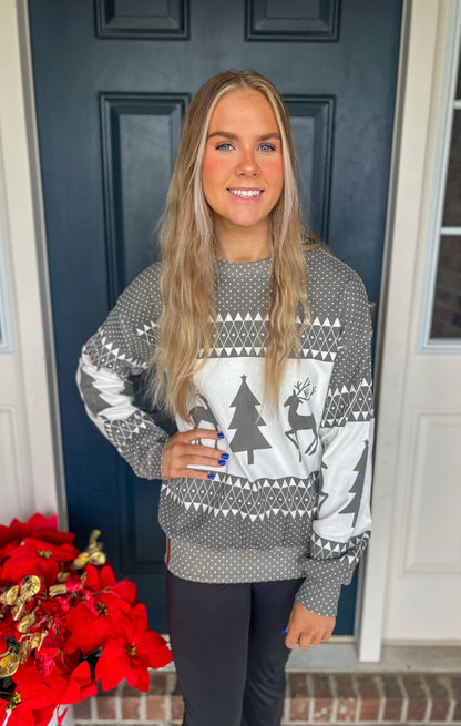 Ampersand Ave University Pullover - Oh What Fun