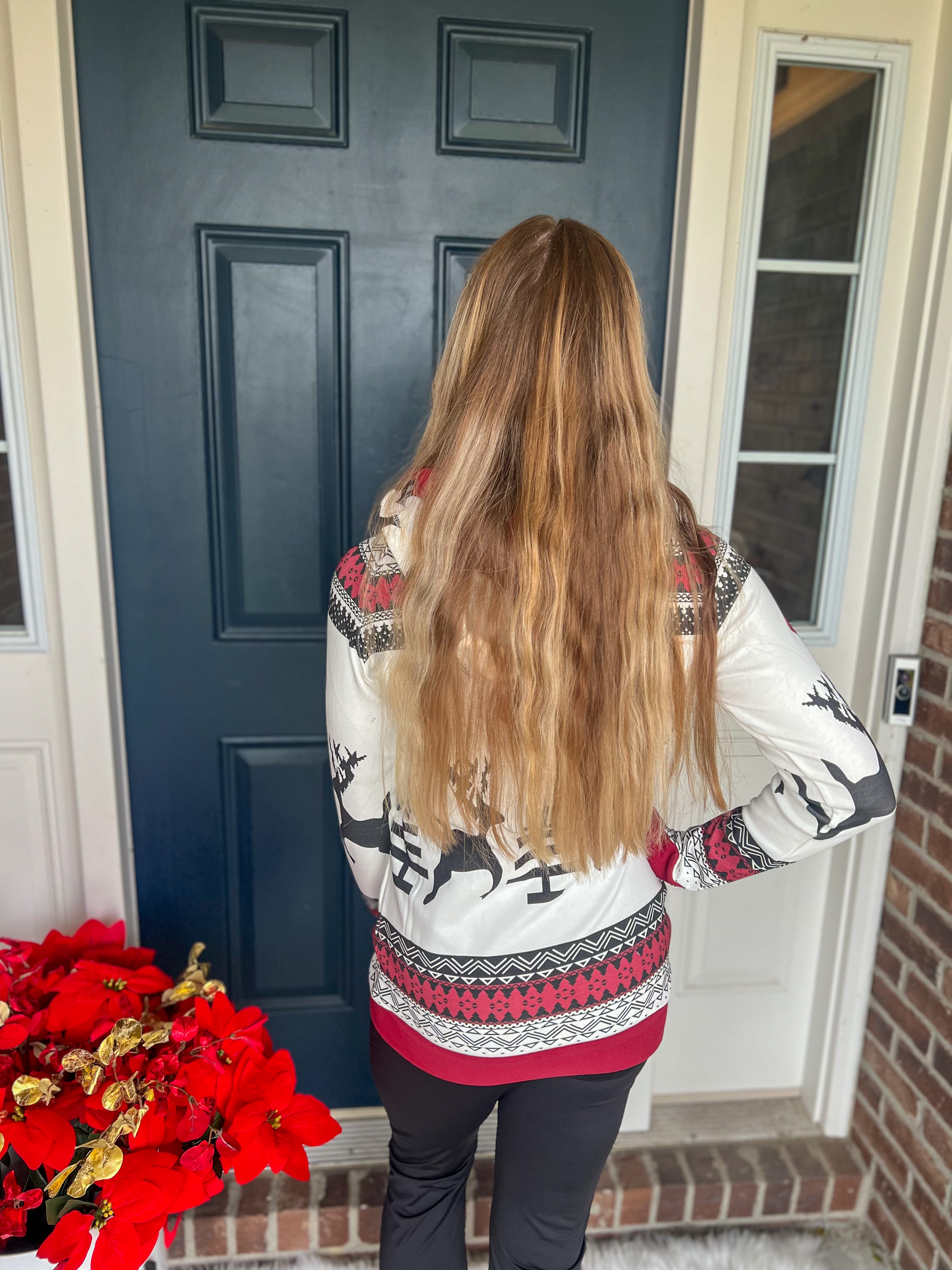 Ampersand Ave Winter Wonderland Doublehood Sweatshirt