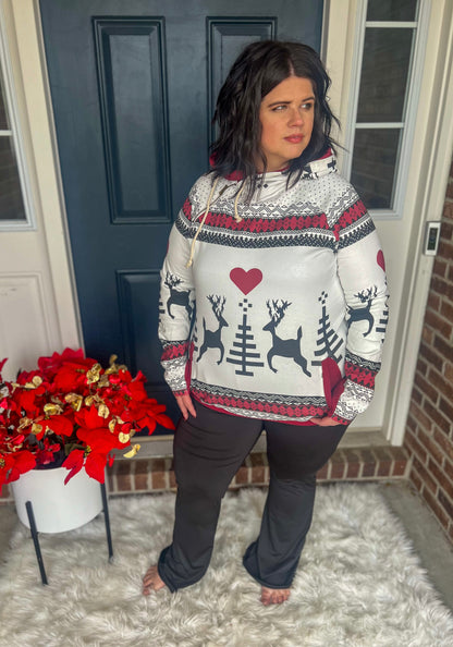 Ampersand Ave Winter Wonderland Doublehood Sweatshirt