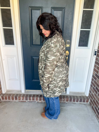 Lola Cardigan - Camo