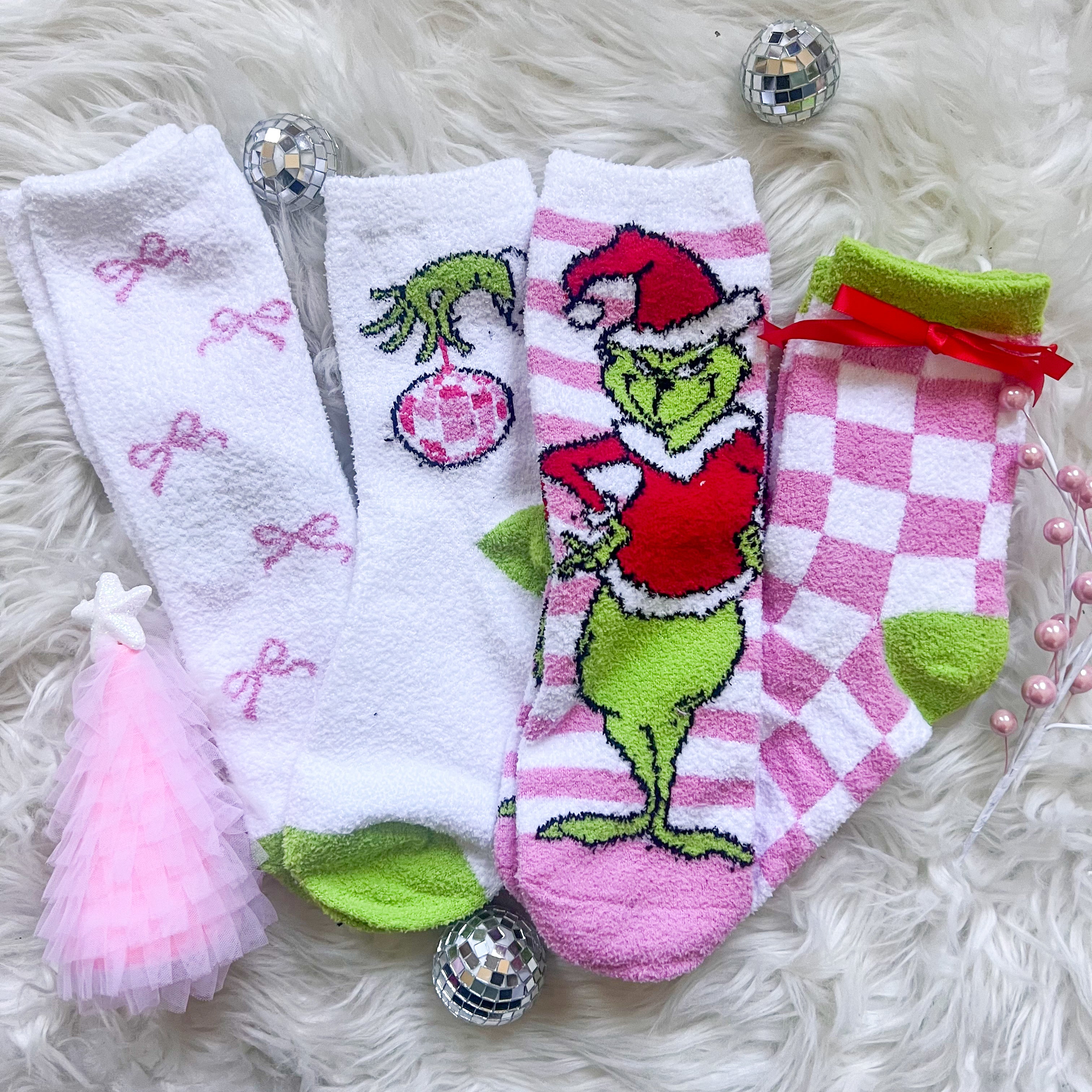 You're A Mean One Fuzzy Sock Set