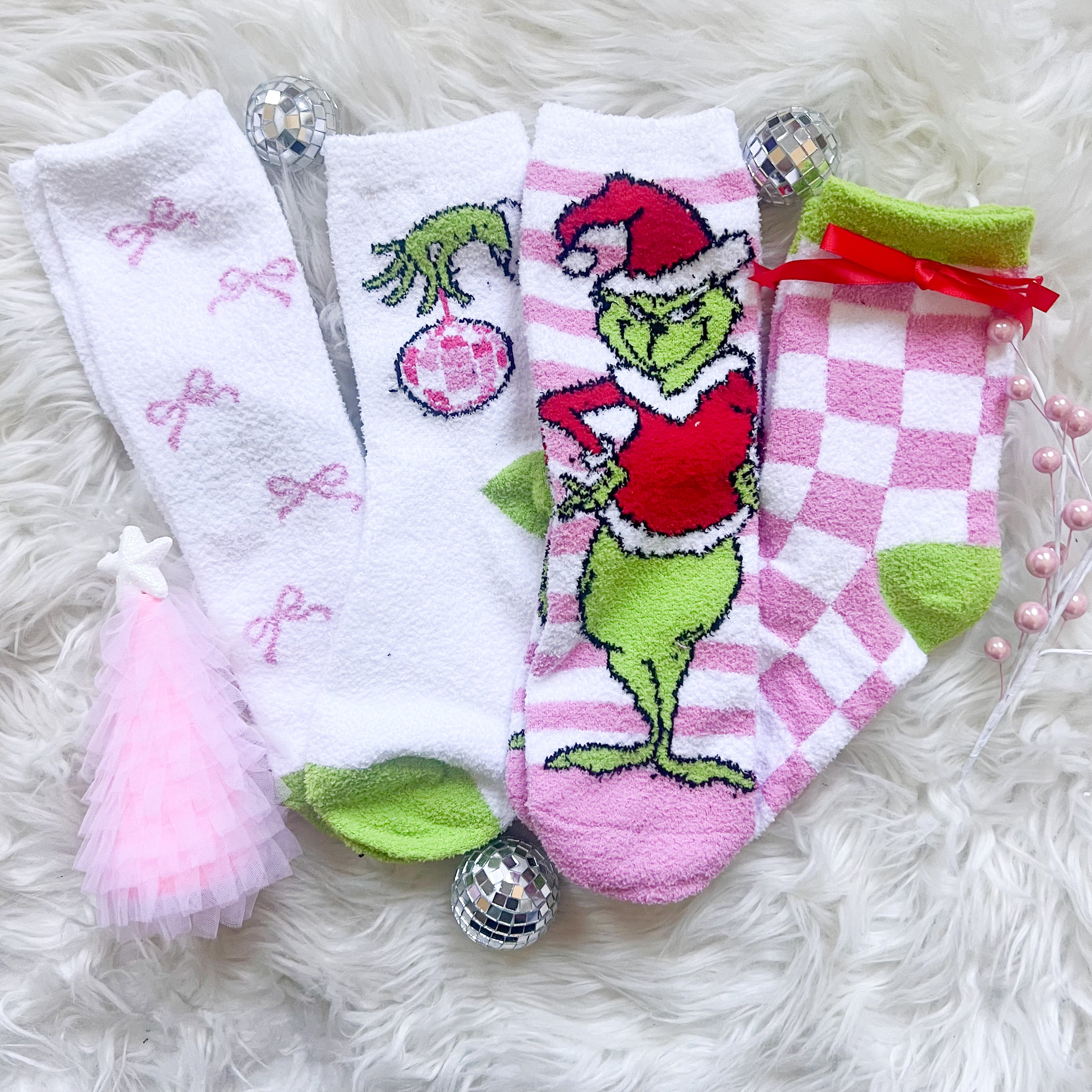 You're A Mean One Fuzzy Sock Set