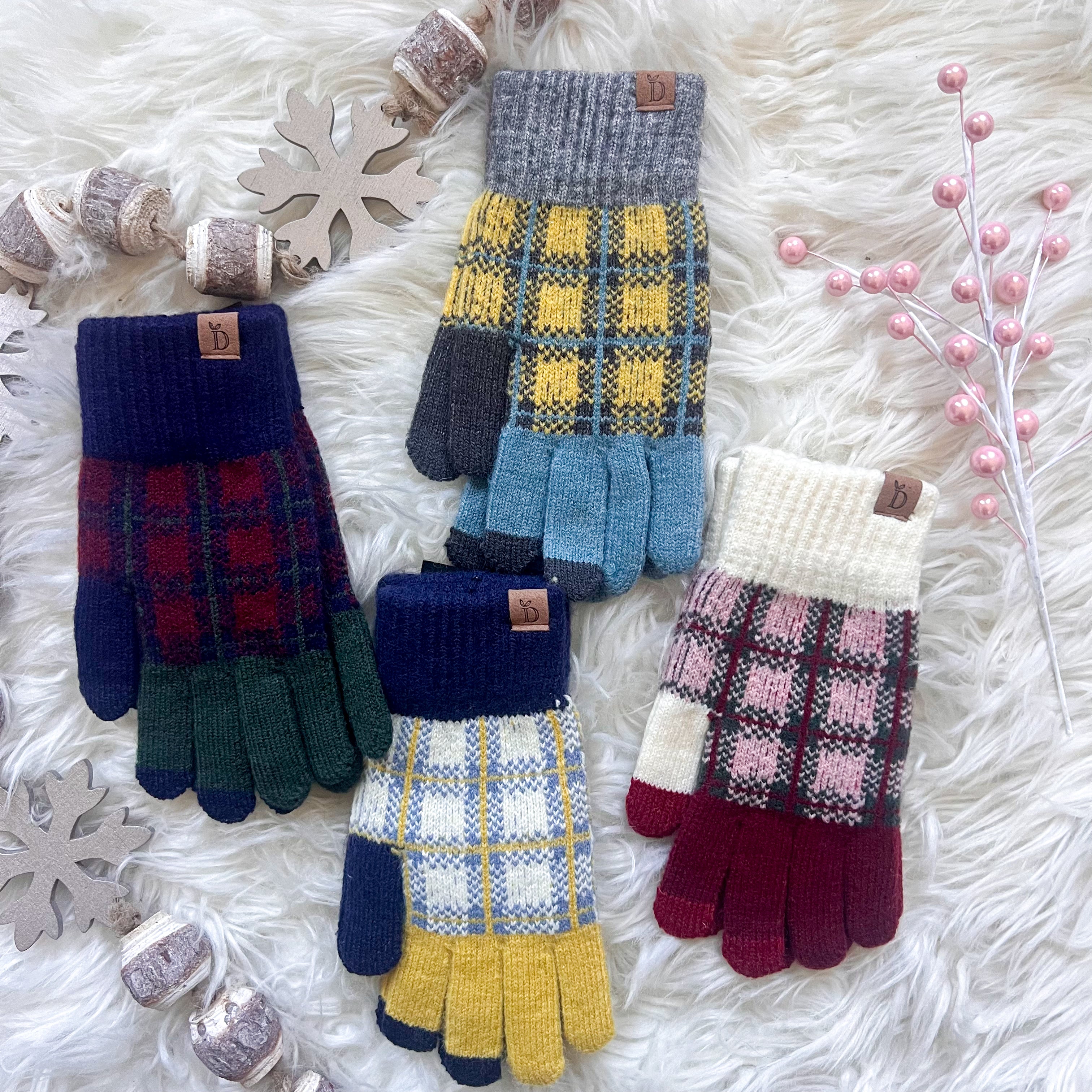 DOORBUSTER Plaid Gloves - 4 Colors!