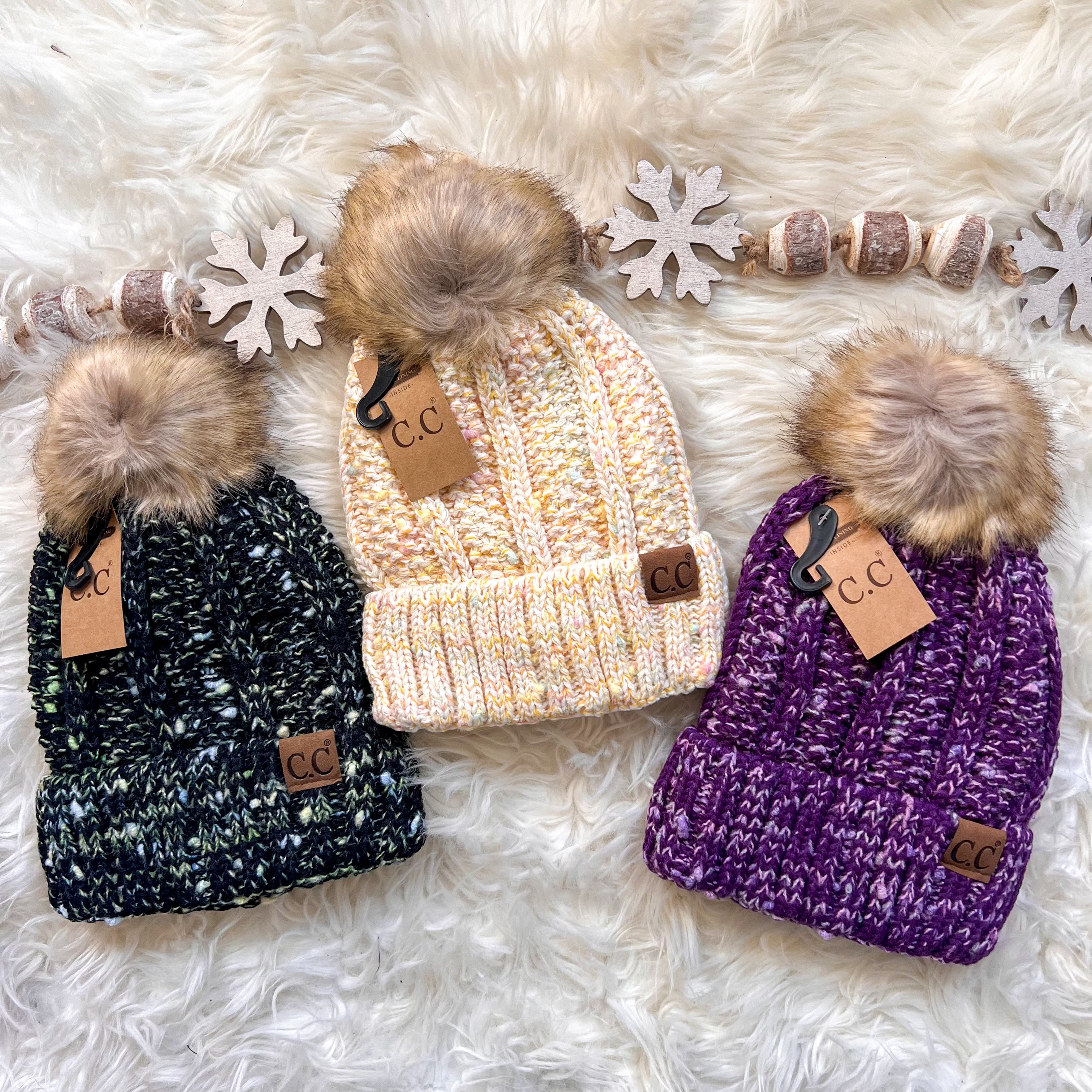 DOORBUSTER CC Fleece Lined Confetti Beanie - 3 Colors!