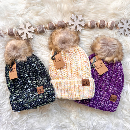 DOORBUSTER CC Fleece Lined Confetti Beanie - 3 Colors!