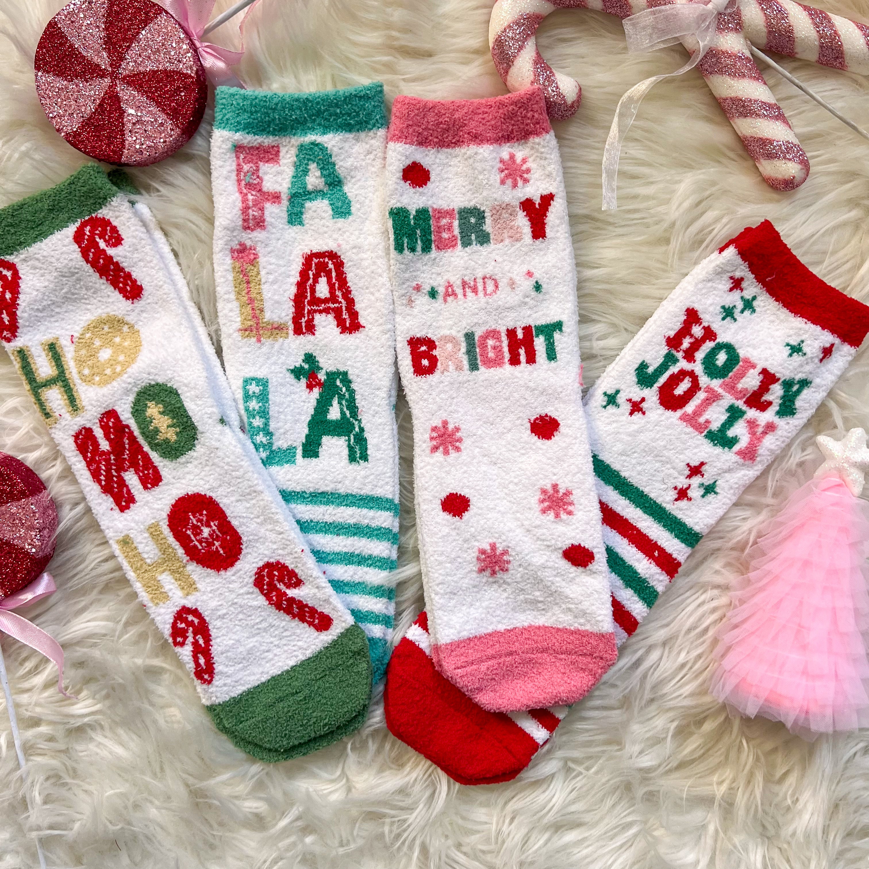 DOORBUSTER Christmas Fuzzy Socks - 4 Styles!