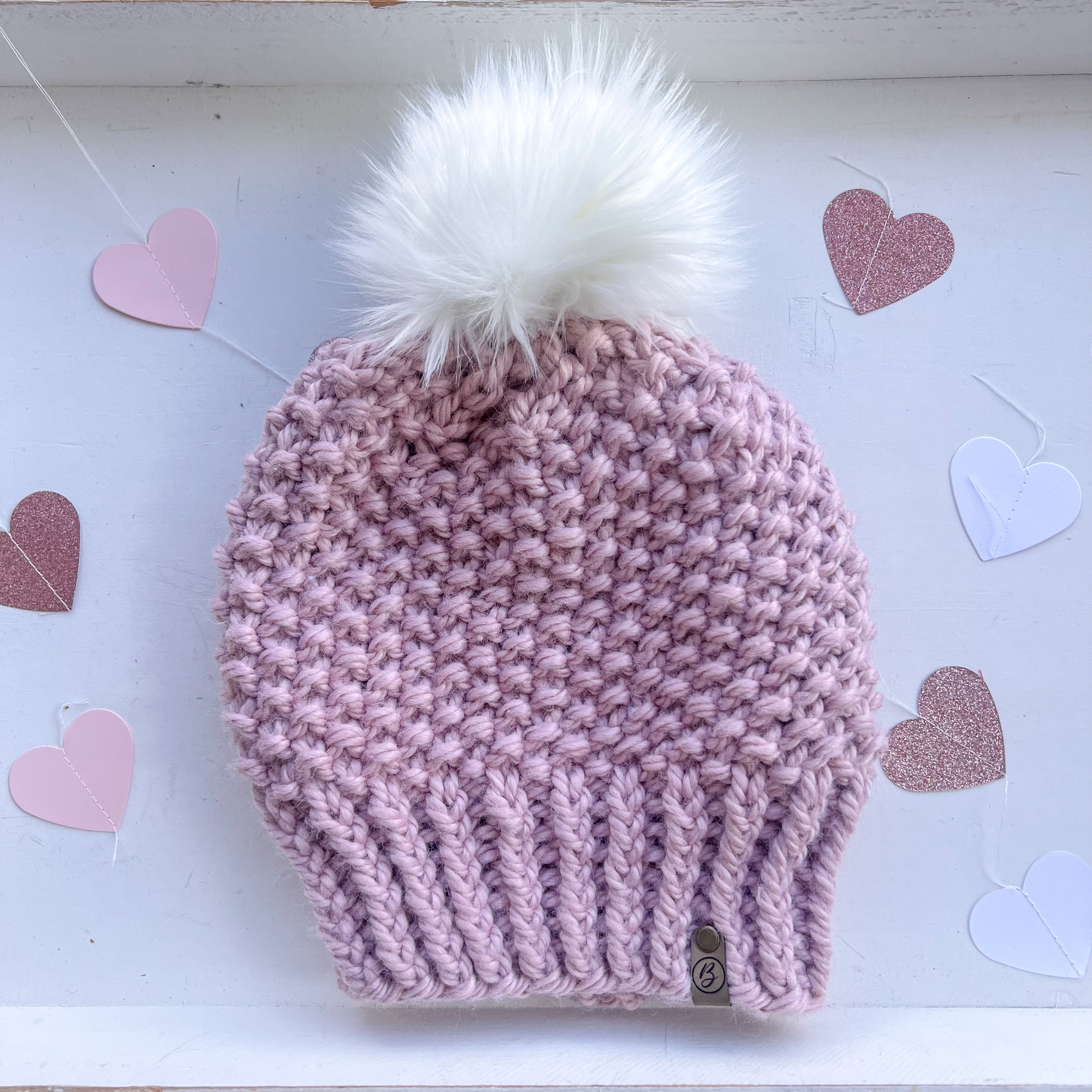 Icelyn Knit Beanie - Rose