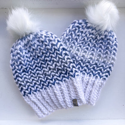 Aspen Knit Beanie - Winter Blues