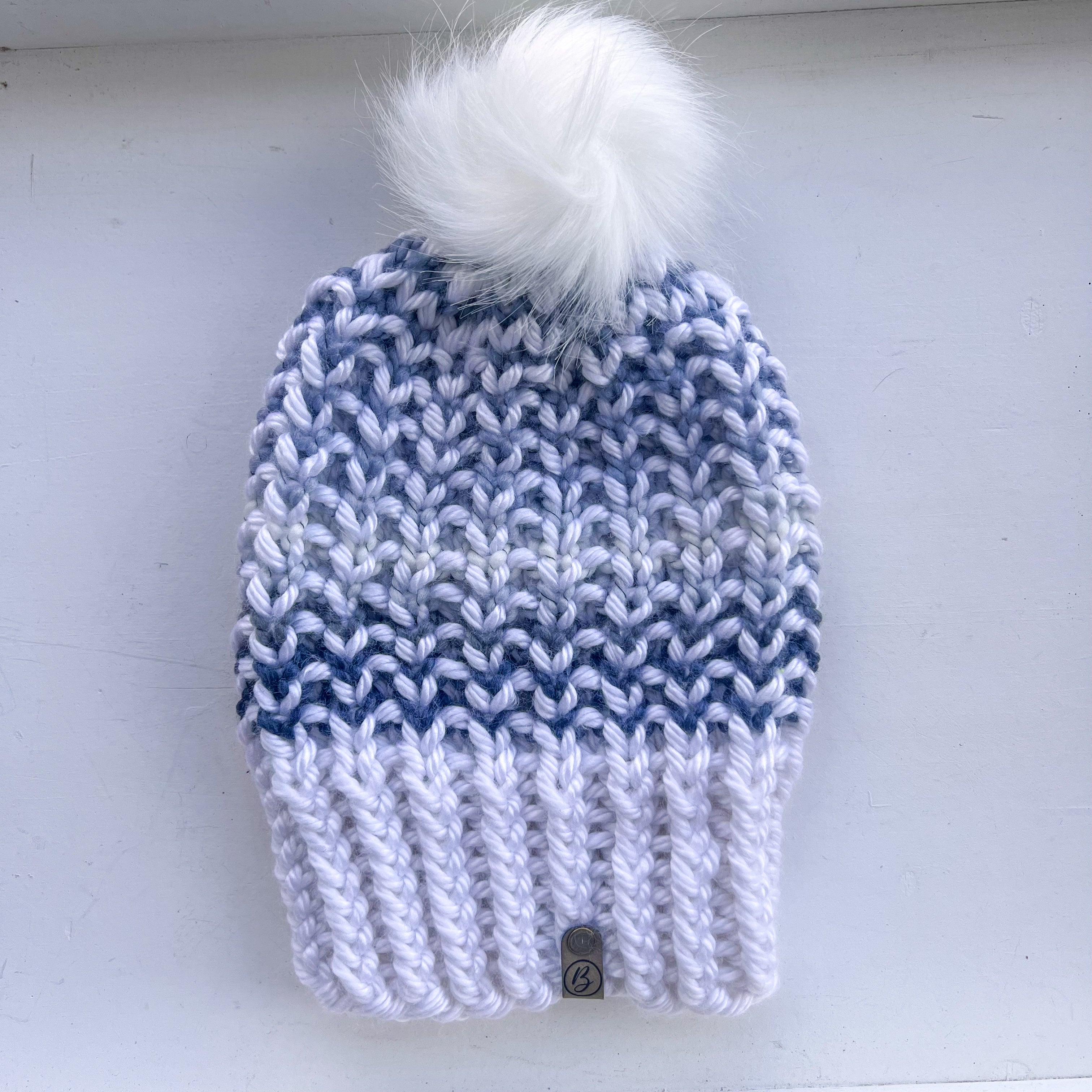 Aspen Knit Beanie - Winter Blues