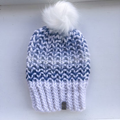 Aspen Knit Beanie - Winter Blues