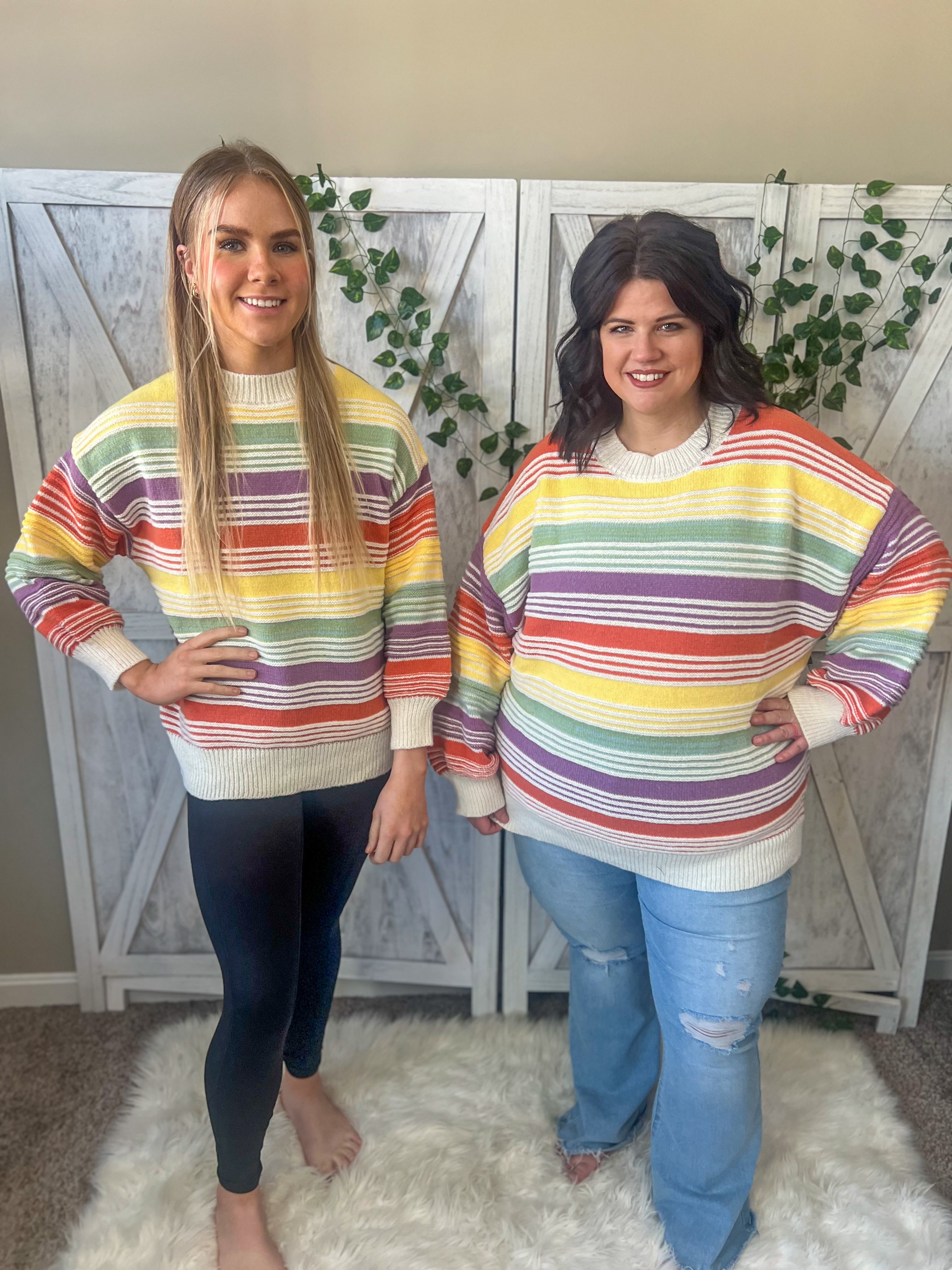 Rainbow Stripe Sweater