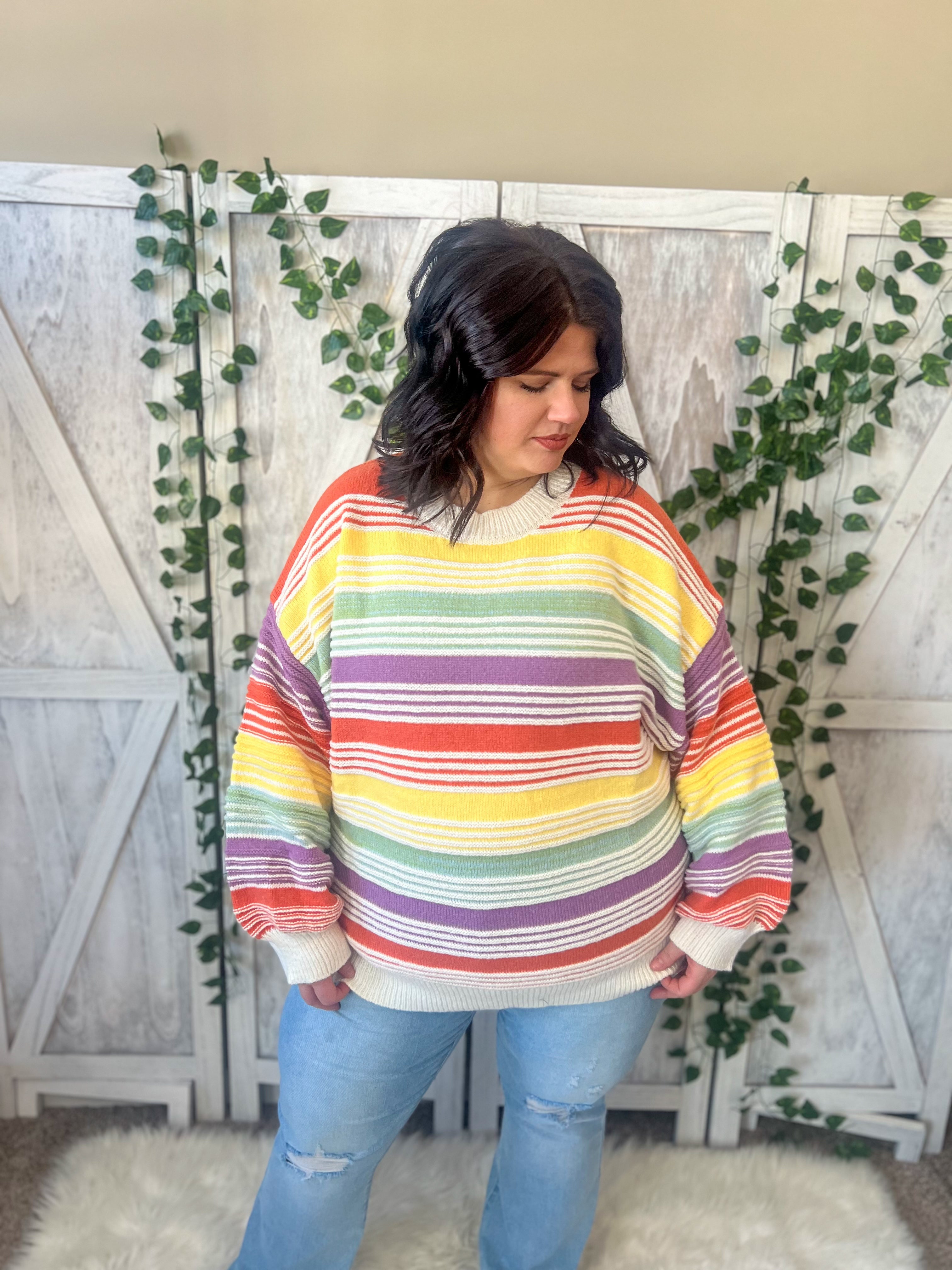 Rainbow Stripe Sweater