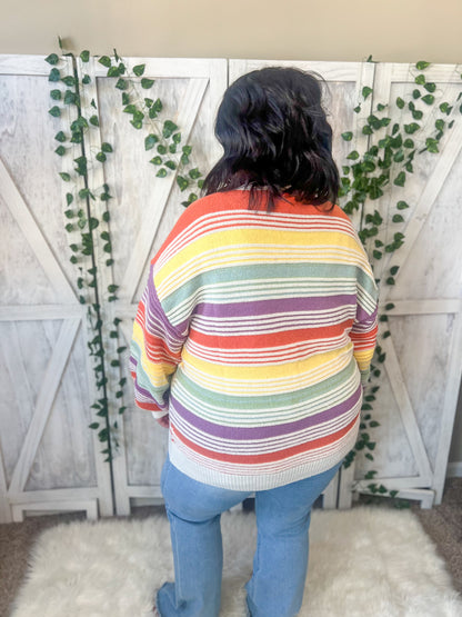 Rainbow Stripe Sweater