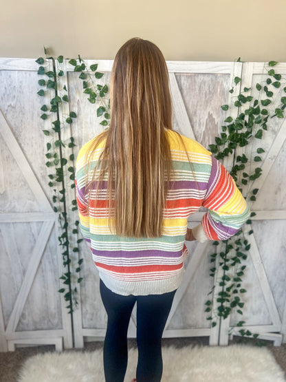 Rainbow Stripe Sweater