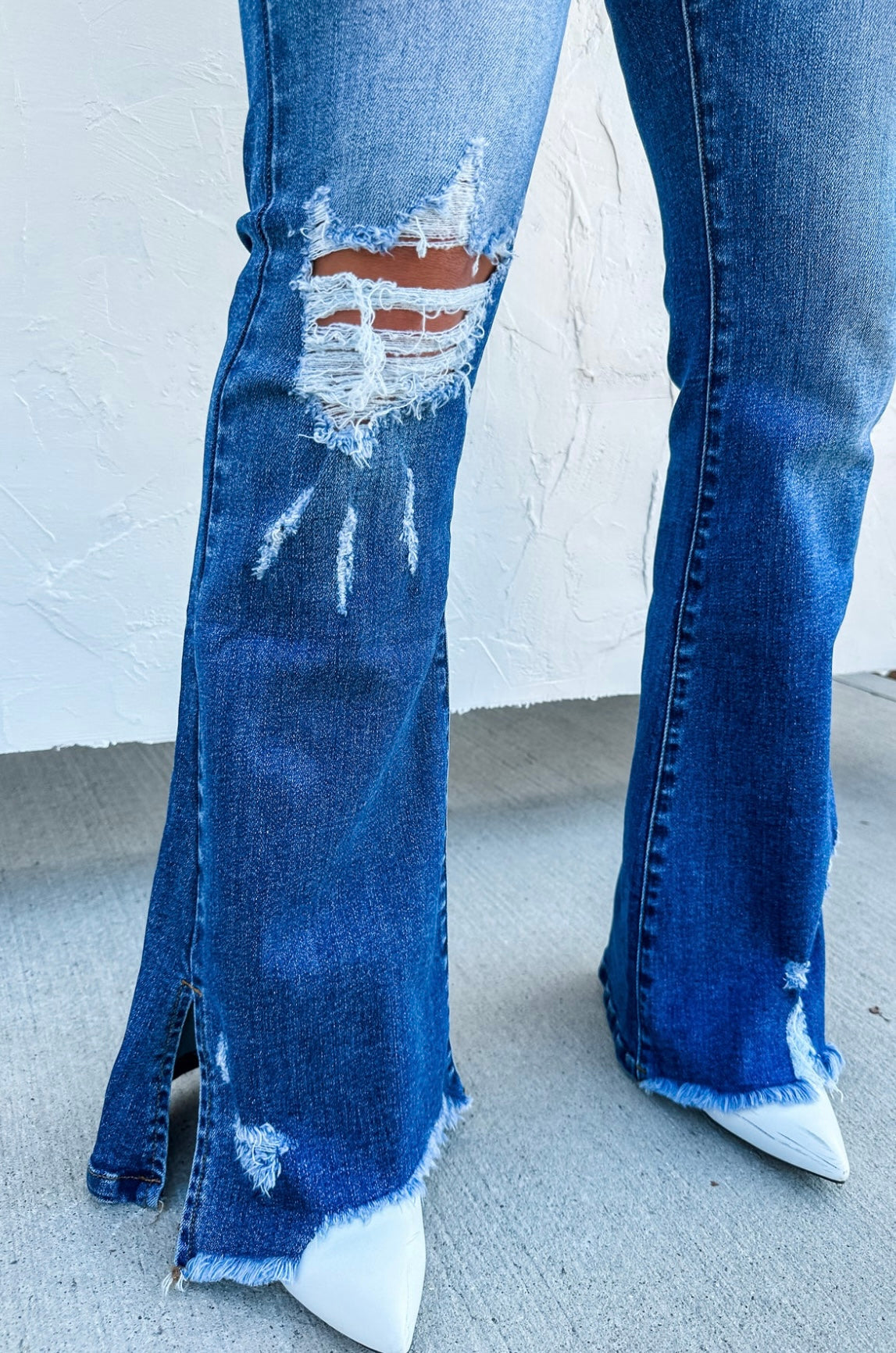 Blakeley Diesel Dark Wash Split Hem Jeans