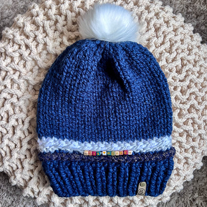 Friendship Bracelet Knitted Beanie - Dear Reader