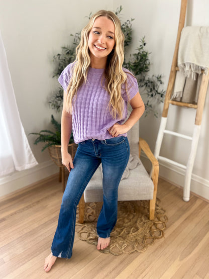 Kelly Knitted Top - Lavender