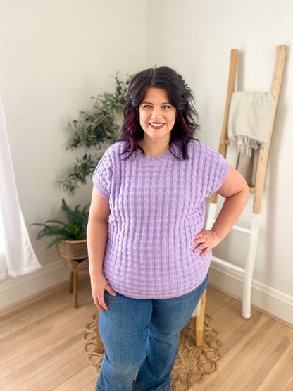 Kelly Knitted Top - Lavender