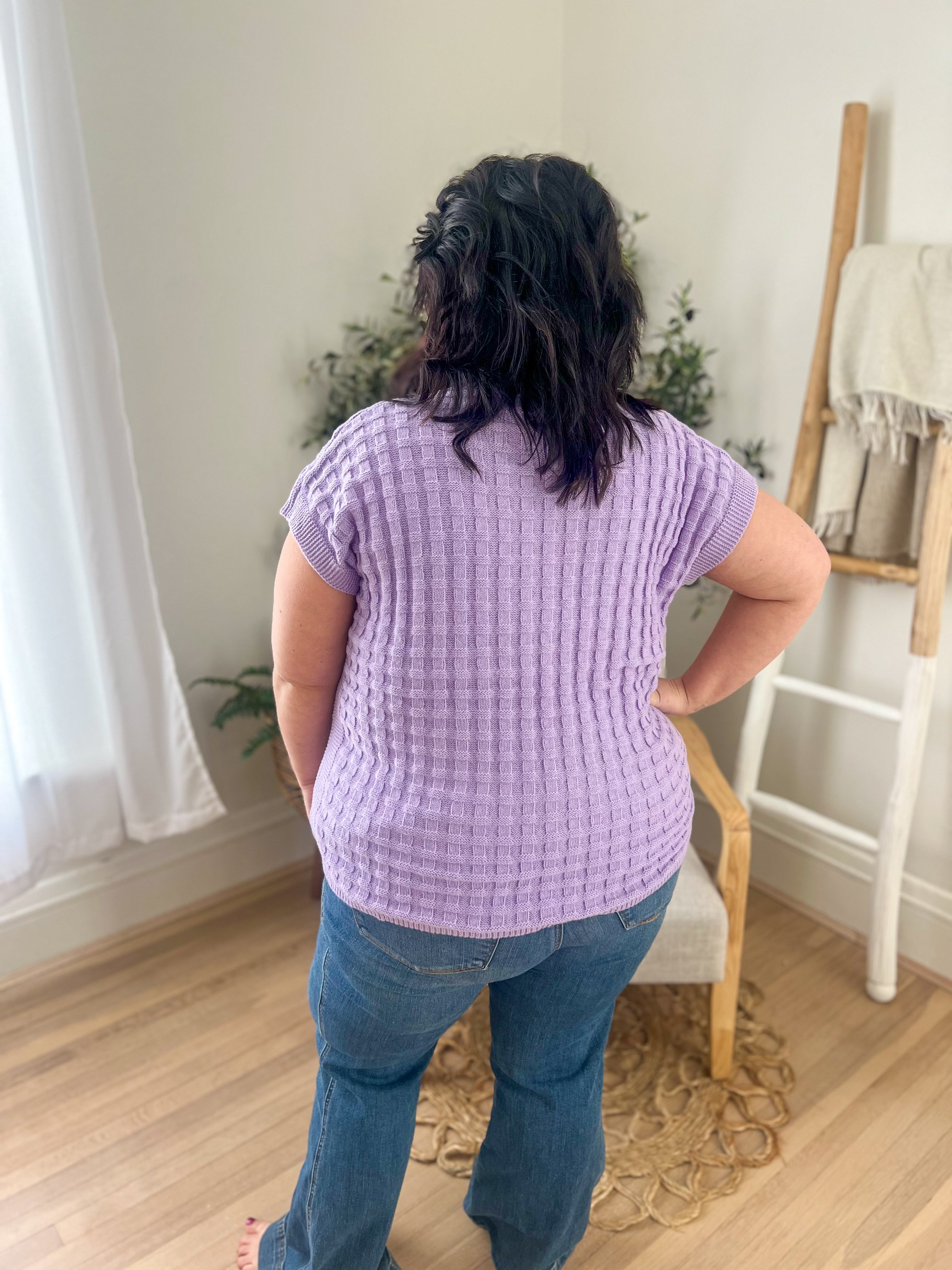 Kelly Knitted Top - Lavender