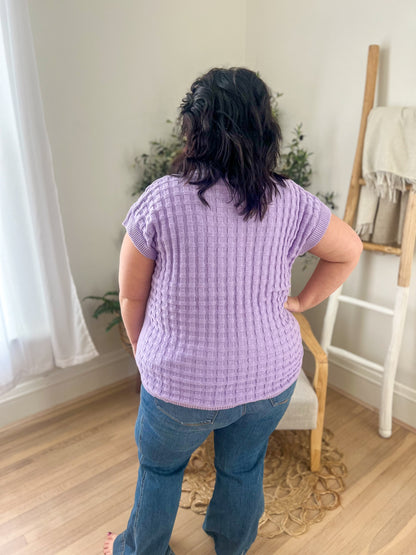 Kelly Knitted Top - Lavender