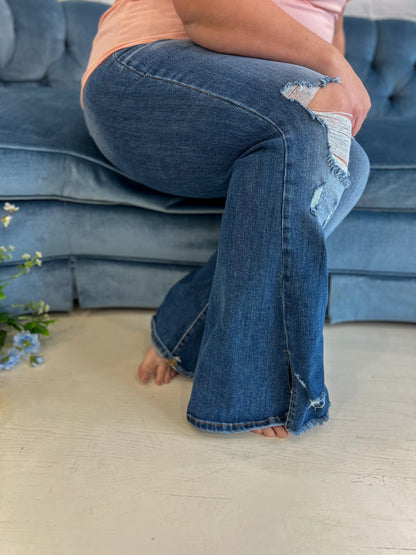 Blakeley Diesel Dark Wash Split Hem Jeans