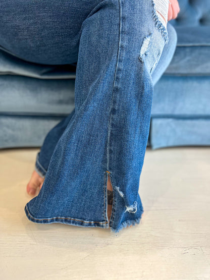 Blakeley Diesel Dark Wash Split Hem Jeans