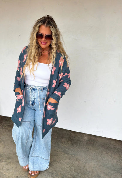 PREORDER Blue Daisy Cloud Cardigan